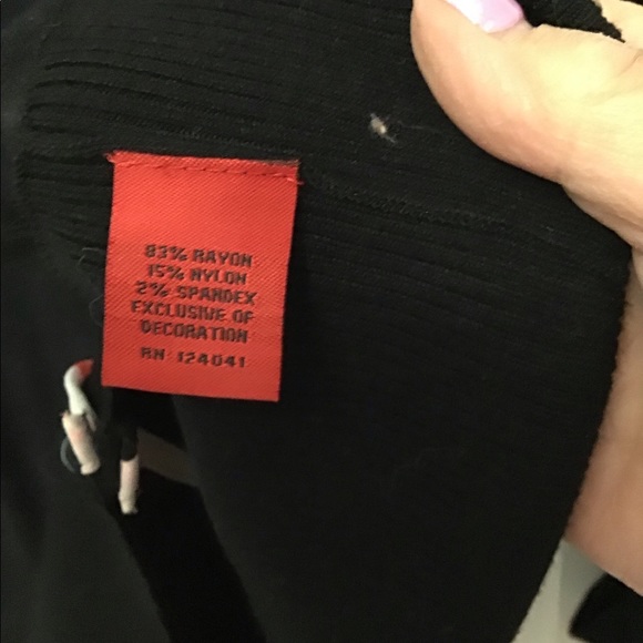 Red dressy little cardigan - Picture 3 of 5